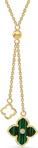 LeCalla Pendant Necklaces for Women | 925 Sterling Silver 14K Gold-Plated Antique Mother of Pearl, Heart & Clover Necklaces | Jewelry Gifts for Mother’s Day & Special Occasions in Saudi Arabia