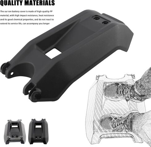 Motorcycle Battery Cover Electric Dirt Bike Battery Guards Protect for Surron Light Bee X/Surron Light Bee S/X160/X260-Black in Saudi Arabia
