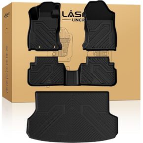 LASFIT Floor Mats for Subaru Outback & Legacy 2020-2025, All Weather TPE Custom Fit Easy Clean Durable No-Curling Floor Liners for Subaru Outback 1st & 2nd Row Car Mats, Black