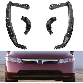 قوس المصد الأمامي وقوس المصابيح الأمامية الملائمة لعام 2006-2011 Civic Sedan Support Kit Kit Retainer Kit اليسار واليمين 71190-SNA-A00 71140-SNA-A00 HO1066106 HO1067108 مجموعات من 4