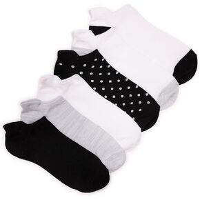 MUK LUKS Women's 6-Pack Sporty Ankle Socks