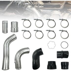 Hot & Cold Side Intercooler Pipe Boot Kit Fit for 2011-2016 Ford F-250 F-350 F-450 Super Duty 6.7L Powerstroke Diesel Aluminum Alloy Intercooler Pipe for Ford F250 F350 F450 6.7L Powerstroke Diesel