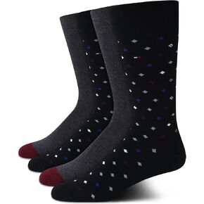 Tommy Hilfiger Mens Dress Socks - 4 Pack Comfort Stretch Breathable Casual Work Crew Socks for Men (Sizes: 7-12)