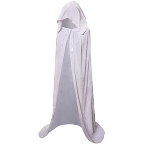 Hooded Cloak Long Velvet Cape for Adult Christmas Halloween Cloak Costumes Hooded Cape Masquerade Dress Up 55inch
