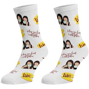 SUNFYCN Funny Socks TV Shows Gift Inspired Gift TV Show Merchandise or Fans Novelty Socks for Women Girl Birthday Graduation Christmas Gifts