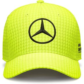 Mercedes AMG Petronas Formula One Team - Kids 2023 Lewis Hamilton Driver Hat - Neon Yellow - Size: One size