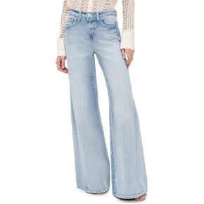 L'AGENCE Women's Beau T-Seam Wide Leg Jeans