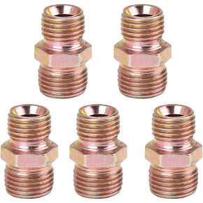 X AutoHaux 5pcs M14 × 1.5 مم إلى M16 × 1.5 مم محول موصل تركيب الهواء المستقيم للسيارة