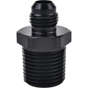 Straight 6AN Male Flare to 3/8" NPT Pipe Adapter Fitting Aluminum