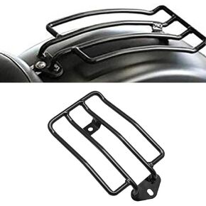 Detachable Luggage Rack Compatible for Harley Sportster Custom Touring Street Glide Road King Electra 2009-2024(Black)