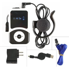EXMAX EX-100R EX-100 Receiver for Wireless Tour Guide Monitoring Acoustic Audio Voice Transmission System Earphone For Church Translation Interpreting Teaching Conference Travel Museum (1 Receiver)