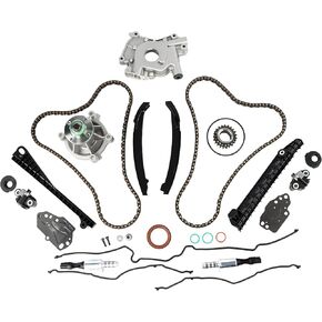 3R2Z-6A257-DA Engine Timing Chain Kit Cam Phaser Camshaft Drive Phaser Repair Kit Fits for 2004-2010 F-150, 2005-2010 F-250 F-350 Super Duty 5.4L, 2005-2014 Expedition & Navigator 5.4L