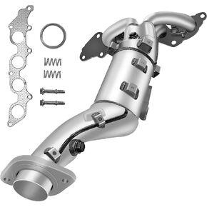 [Front]FortunaFlow Exhaust Manifold Catalytic Converter Compatible with Mazda 6 2009-2013 2.5L Automatic,Replace 641608 17216(EPA Compliant+standard)