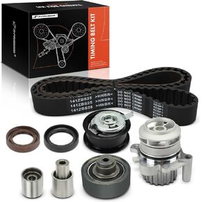 A-Premium Engine Timing Belt Kit with Water Pump Compatible with Volkswagen Jetta 1999-2003, Golf 1999-2004, Beetle 1998-2003, DIESEL - 1.9L