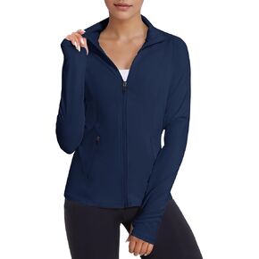 VUTRU Women's Workout Jackets Full Zip Athletic Jackets Lightweight Gym Yoga Running Jackets with Pockets
