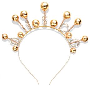 Disco Ball Headband for Women Rhinestone Hairband 60s 70s Outfits Party Birthday YNE Hair Accessories