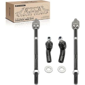 A-Premium Set of 4, Front Inner & Outer Tie Rod End Kit, Compatible with Volkswagen Jetta 1999-2005, Golf 1999-2006, Golf City 2007-2010, Beetle 1998-2010