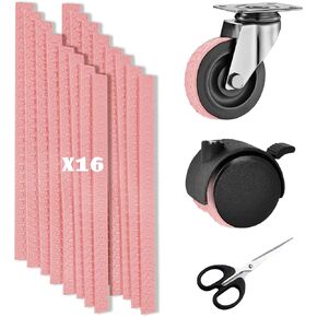 Silent Suitcase Luggage Wheel Covers - 16Pcs Set, Cuttable Silicone Protector Covers for Rolling Luggage Wheels, Office Casters, Wheelchair (Gray)