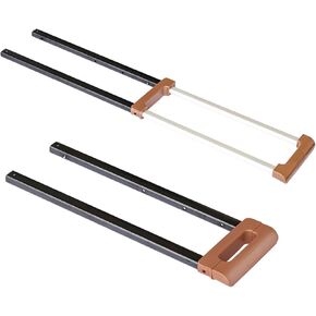 SHOWKOO Replacement Luggage Telescopic Handle Spare Part Pull Out Handle Brown 24inch (007)