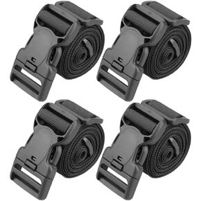 MAGARROW 1.5" 3.8cm Wide Utility Straps with Buckle Adjustable, 4-Pack (38-inches Long)