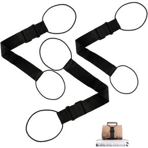 3PCS Elastic Fastening Belt for Luggage, Elastic Ring Luggage Binding Strap Adjustable Luggage Bag Fixing Strap Clamping Strap, Travel Bag Luggage Elastic Rope Binding Strap