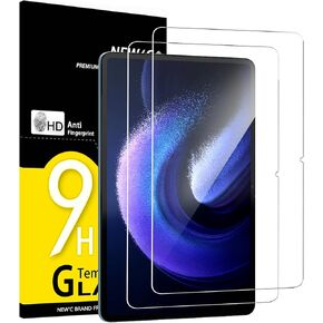 NEW'C [2 Pack Designed for Xiaomi Pad 6 / Xiaomi Pad 6 Pro (11 inch) Screen Protector Tempered Glass, Bubble Free, Ultra Resistant