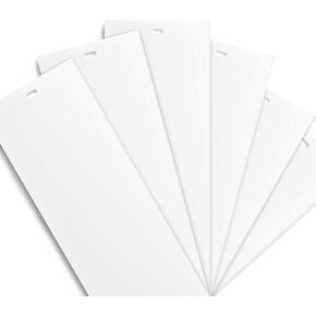 DALIX White Vertical Replacement Blinds Slats Sliding Glass Door Window (6 Pack)