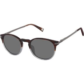 Ted Baker TMS203 Polarized Round Sunglasses for Men, 51 mm, UV400 Protection