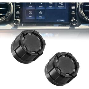 RYANSTAR RACING Radio Knobs Replacement for Toyota Tacoma V1 2020-2023 2 Pack 3rd Gen Tacoma Interior Accessories Upgraded Knobs