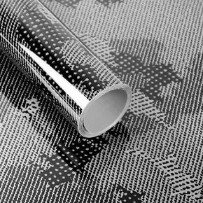 Lypumso PET Camouflage Forged Carbon Fiber Vinyl Wrap, Glossy Car Vinyl Film for Automotive with Air Release Technology for Vehicle Decal DIY Interior Exterior Decoration (Dark Grey, 1ft x 10ft)