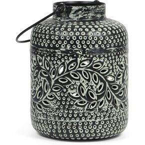 Christopher Knight Home Miske Handcrafted Large Decorative Lantern - Green Patina/Black