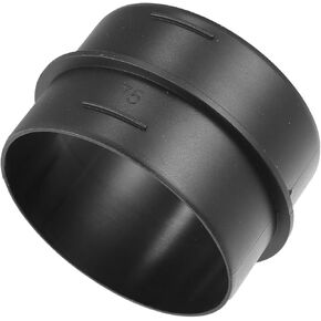 Car Air Ducting Connector Straight Air Heater Duct Joiner Connector Pipe 2.95'' 75mm OD Black Replace Parts