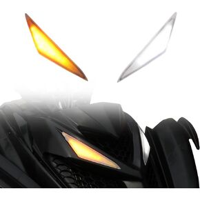 LED Turn Signal Fang Lights for Yamaha Raptor 700 700R 13-25, 2PCS Front Grille Accent Lights Head Auxiliary lights for Yamaha Raptor 700 700R 2013-2025 Accessories