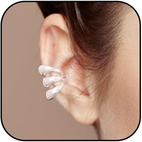 Ear Cuffs for Women, Gold Ear Cuff Earring Non Pierced Ear Cartilage Clip Minimalist Three Layers of Ear Clips Adjustable Fake Earrings Jewelry for Wome