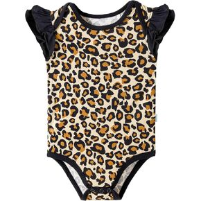 Baby Girl Bodysuit Newborn Ruffle Sleeveless Jumpsuit Soft Outfits Summer Clothes,Viscose Made from Bamboo
