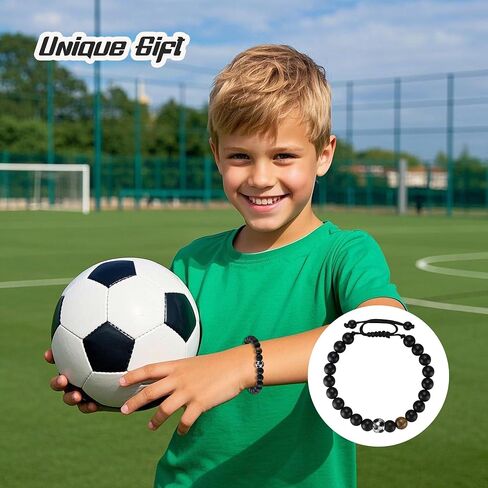 2025 Graduation Gifts for Him: Adjustable Baseball Football Soccer Bead Bracelet with Encourage Quote for Teen Boy - Graduation Gifts for Kindergarten/Middle School/High School/College Grads in Saudi Arabia