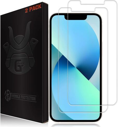 عبوتان من واقي الشاشة لهاتف iPhone 14 Plus وiPhone 13 Pro Max - حافظة شاشة من الزجاج المقسى، صديقة لحافظة الهاتف، استبدال مدى الحياة، غطاء شاشة واقٍ لأجهزة iPhone مقاس 6.7 بوصة in Kuwait