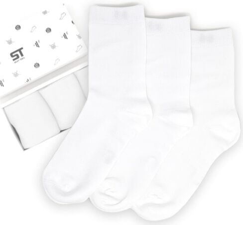 Womens Soft Bamboo Rayon Crew Socks Dress Seamless Toe Thin Socks 3-6 Pairs in Saudi Arabia