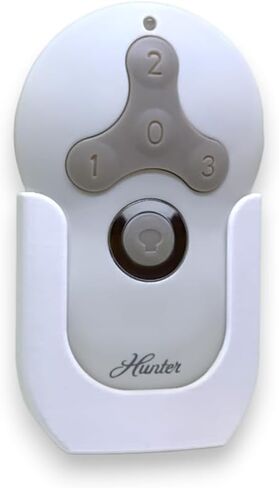 حامل جهاز التحكم عن بعد لمروحة السقف على الحائط لجهاز Hunter 99122 99123 وحدة التحكم عن بعد بمروحة السقف (قطعة واحدة بيضاء) in Kuwait