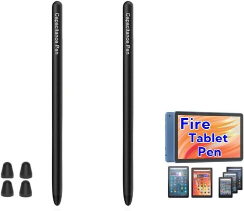 قلم AMZ Fire اللوحي لقلم AMZ Fire Max 11، قلم Fire HD 8، قلم Fire HD 10 Pen اللوحي الذي يعمل باللمس (أسود) in Kuwait