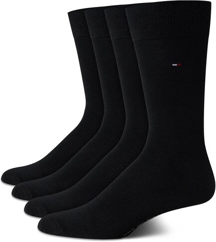 Tommy Hilfiger Mens Dress Socks - 4 Pack Comput Estrude Trespable Work Crew Socks for Men (الأحجام: 7-12) in Saudi Arabia