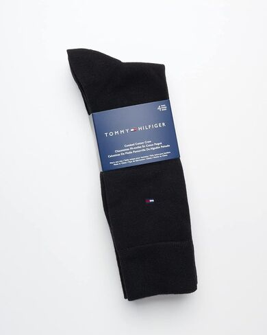 Tommy Hilfiger Mens Dress Socks - 4 Pack Comput Estrude Trespable Work Crew Socks for Men (الأحجام: 7-12) in Saudi Arabia