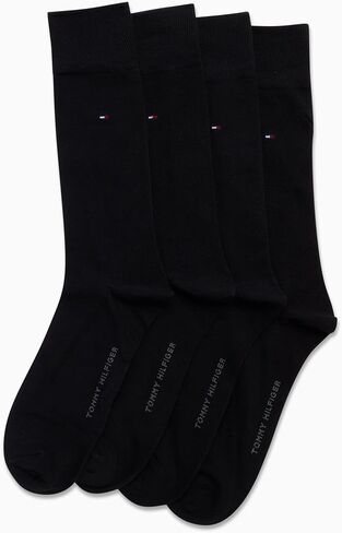 Tommy Hilfiger Mens Dress Socks - 4 Pack Comput Estrude Trespable Work Crew Socks for Men (الأحجام: 7-12) in Saudi Arabia