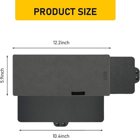 gunhunt 1 PC Retractable Automotive Sunshade Anti-Glare Visor Extender, Adjustable Car Sun Visor, Protects from Sun Glare, Snow Blindness & UV Rays (Black) in Saudi Arabia