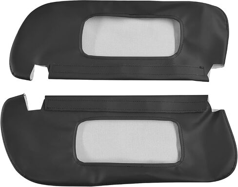 Car Sun Visor Cover Pitts fits Dodge Ram 1500 2500 1994-2001 Vinyl Leather ، Black in Kuwait