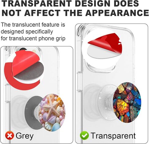 10pcs Sticky Adhesive Replacement for Socket Grip Base, Sticker Pads for Back of Phone Collapsible Grip Holder & Stand - 35mm/1.38inch Round Strong Double Sided Tapes & Cleaning Prep Pads in Saudi Arabia