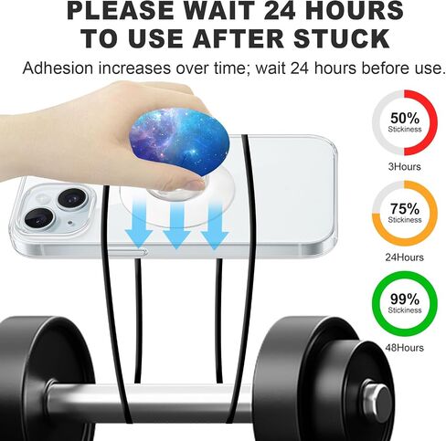 10pcs Sticky Adhesive Replacement for Socket Grip Base, Sticker Pads for Back of Phone Collapsible Grip Holder & Stand - 35mm/1.38inch Round Strong Double Sided Tapes & Cleaning Prep Pads in Saudi Arabia