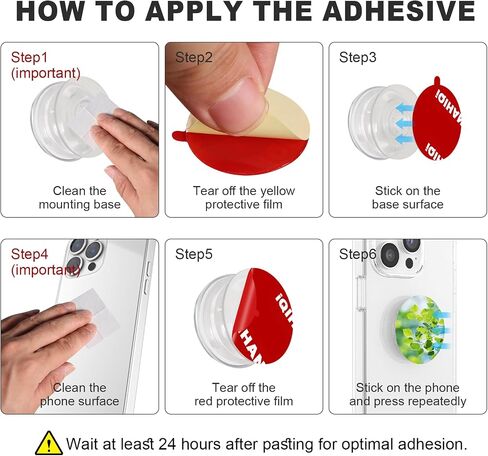 10pcs Sticky Adhesive Replacement for Socket Grip Base, Sticker Pads for Back of Phone Collapsible Grip Holder & Stand - 35mm/1.38inch Round Strong Double Sided Tapes & Cleaning Prep Pads in Saudi Arabia