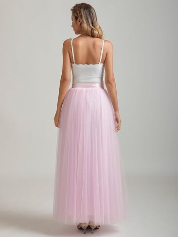 A line Tulle Skirt Long Maxi for Party Prom in Kuwait
