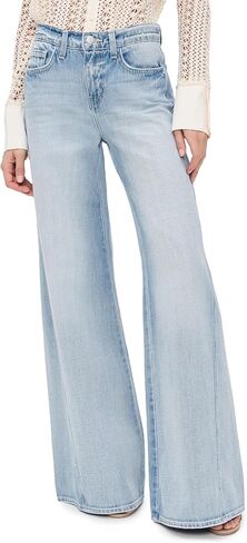 L'AGENCE Women's Beau T-Seam Wide Leg Jeans in Saudi Arabia